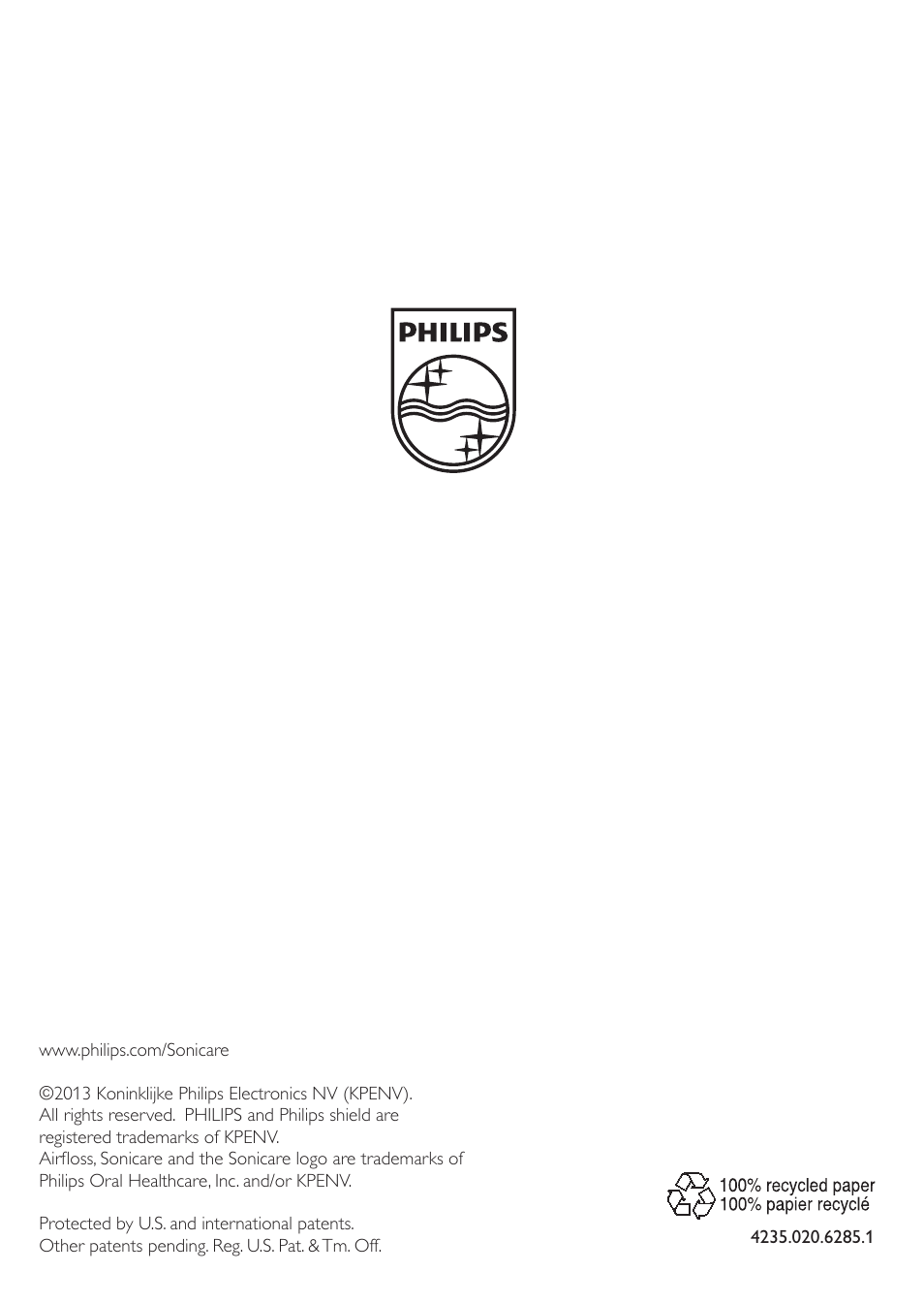 Philips Sonicare AirFloss Interdental - Recargable User Manual | Page 96 / 96