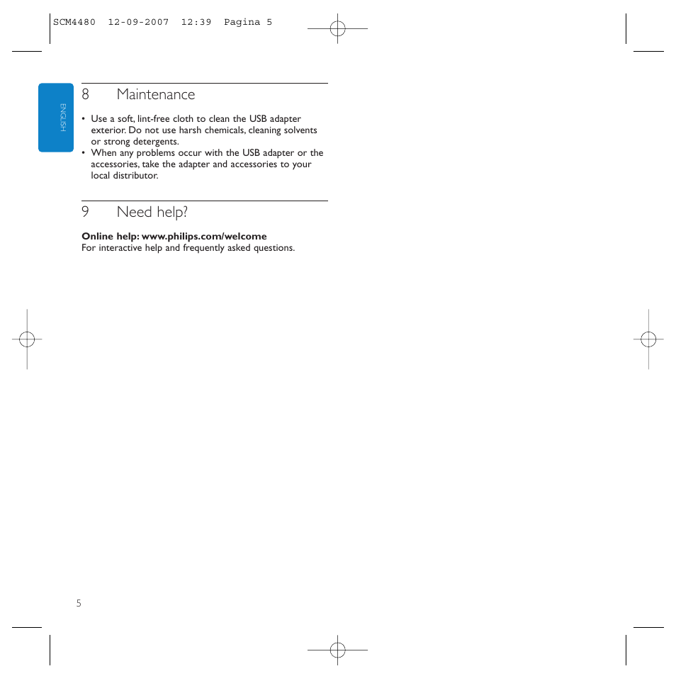 8maintenance, 9need help | Philips Power2Charge User Manual | Page 5 / 61