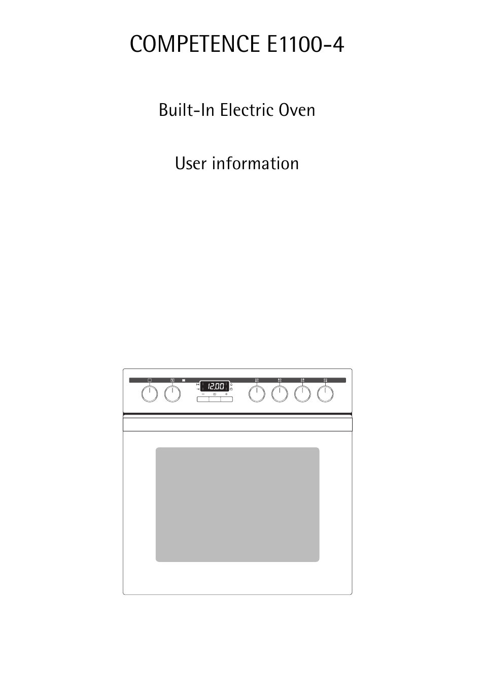 AEG COMPETENCE E1100-4 User Manual | 48 pages