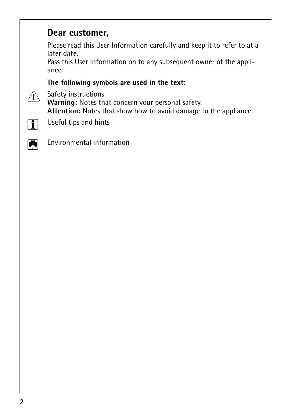 AEG COMPETENCE E1100-4 User Manual | Page 2 / 48