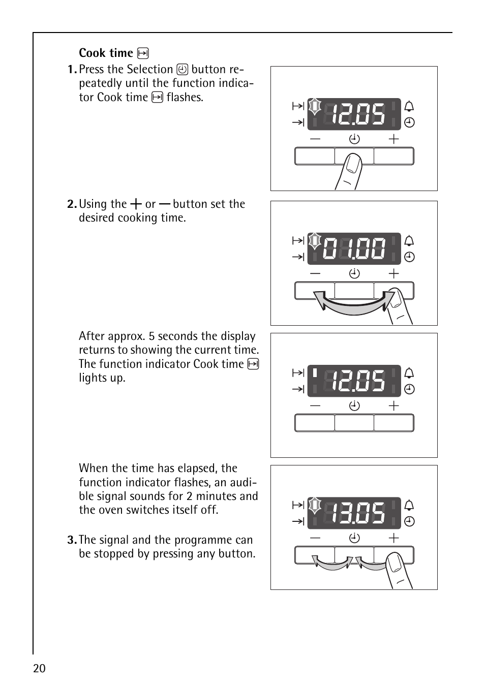 AEG COMPETENCE E1100-4 User Manual | Page 20 / 48