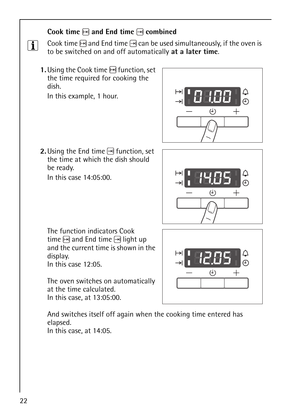 AEG COMPETENCE E1100-4 User Manual | Page 22 / 48