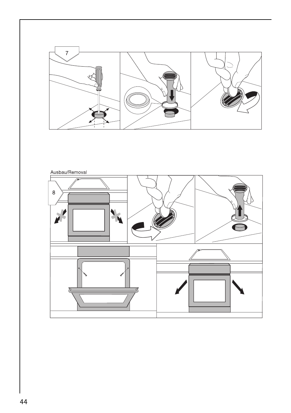 AEG COMPETENCE E1100-4 User Manual | Page 44 / 48