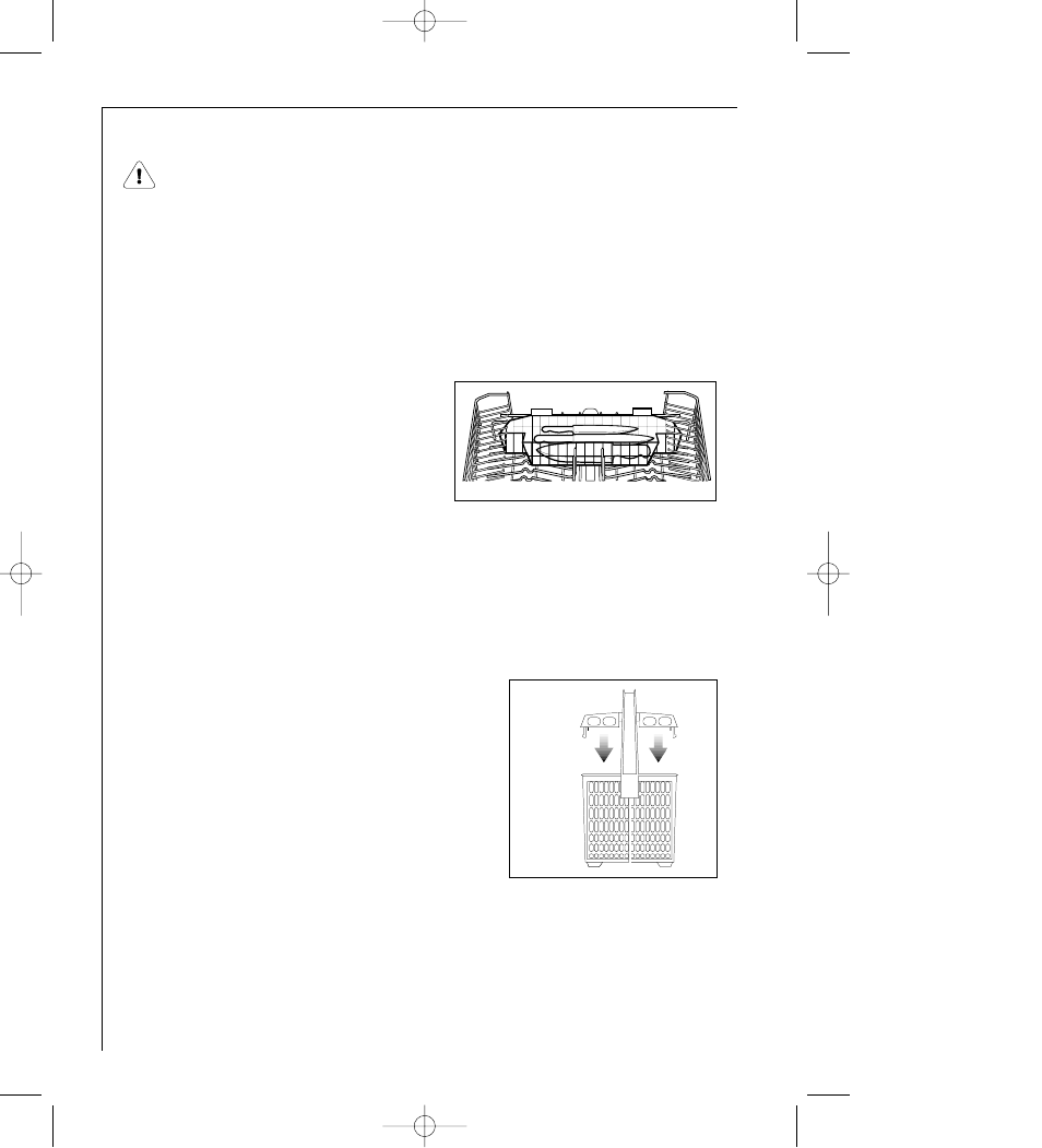 The cutlery basket, Removable knife basket | AEG FAVORIT 44060 VIL User Manual | Page 20 / 48