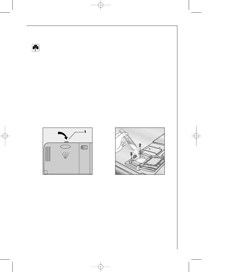 Use of detergent, Fill with detergent | AEG FAVORIT 44060 VIL User Manual | Page 23 / 48