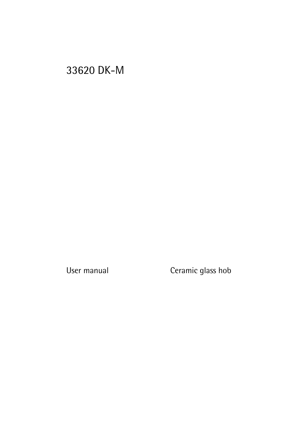 AEG 33620 DK-M User Manual | 12 pages