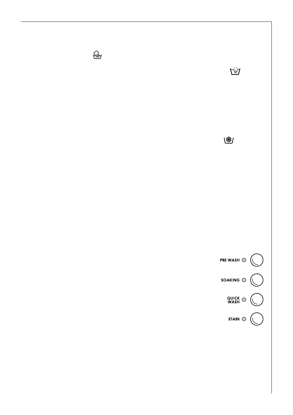 Program option buttons | AEG 72620 User Manual | Page 11 / 52