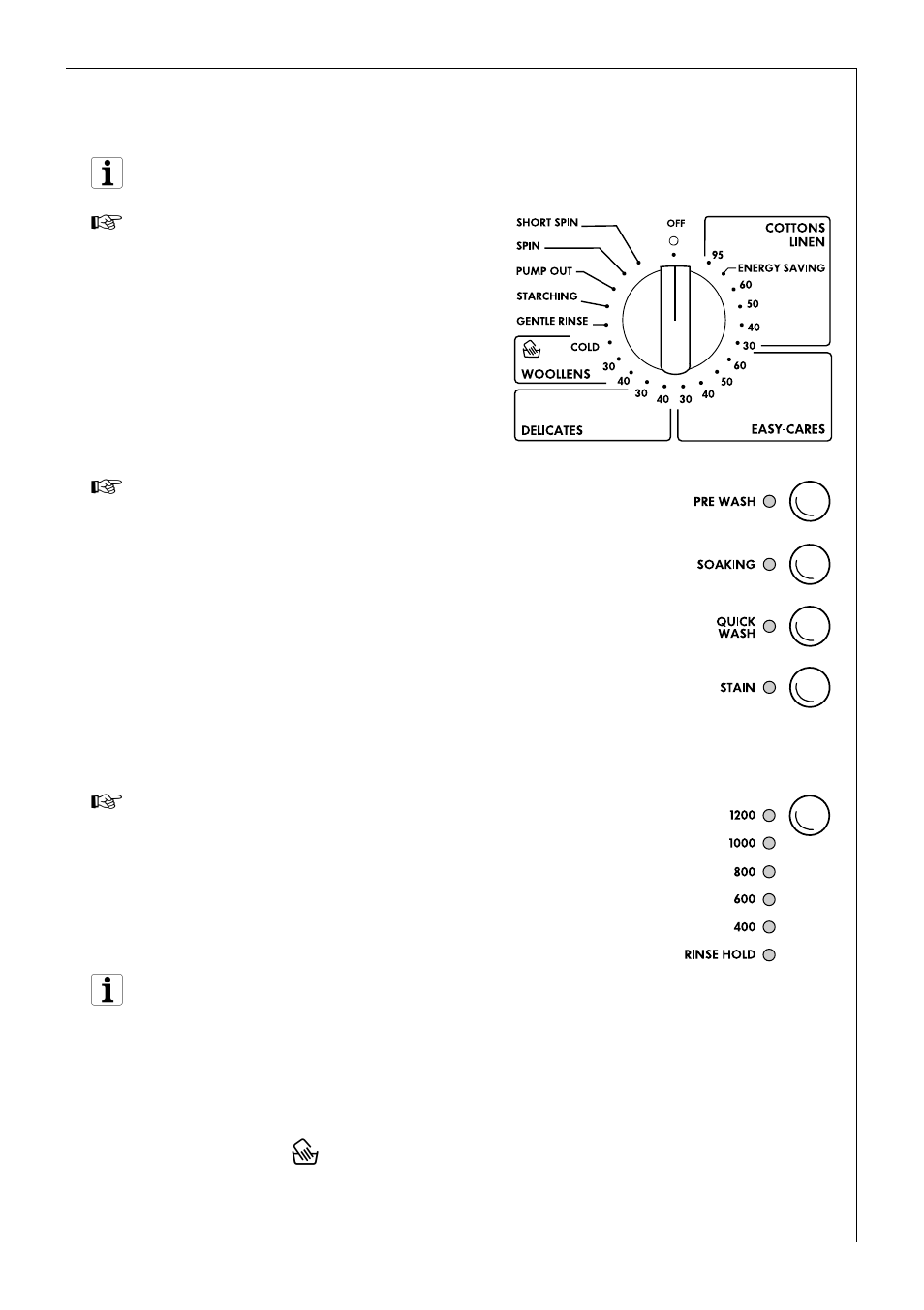 Setting the washing program, Changing spin speed/selecting rinse hold | AEG 72620 User Manual | Page 19 / 52