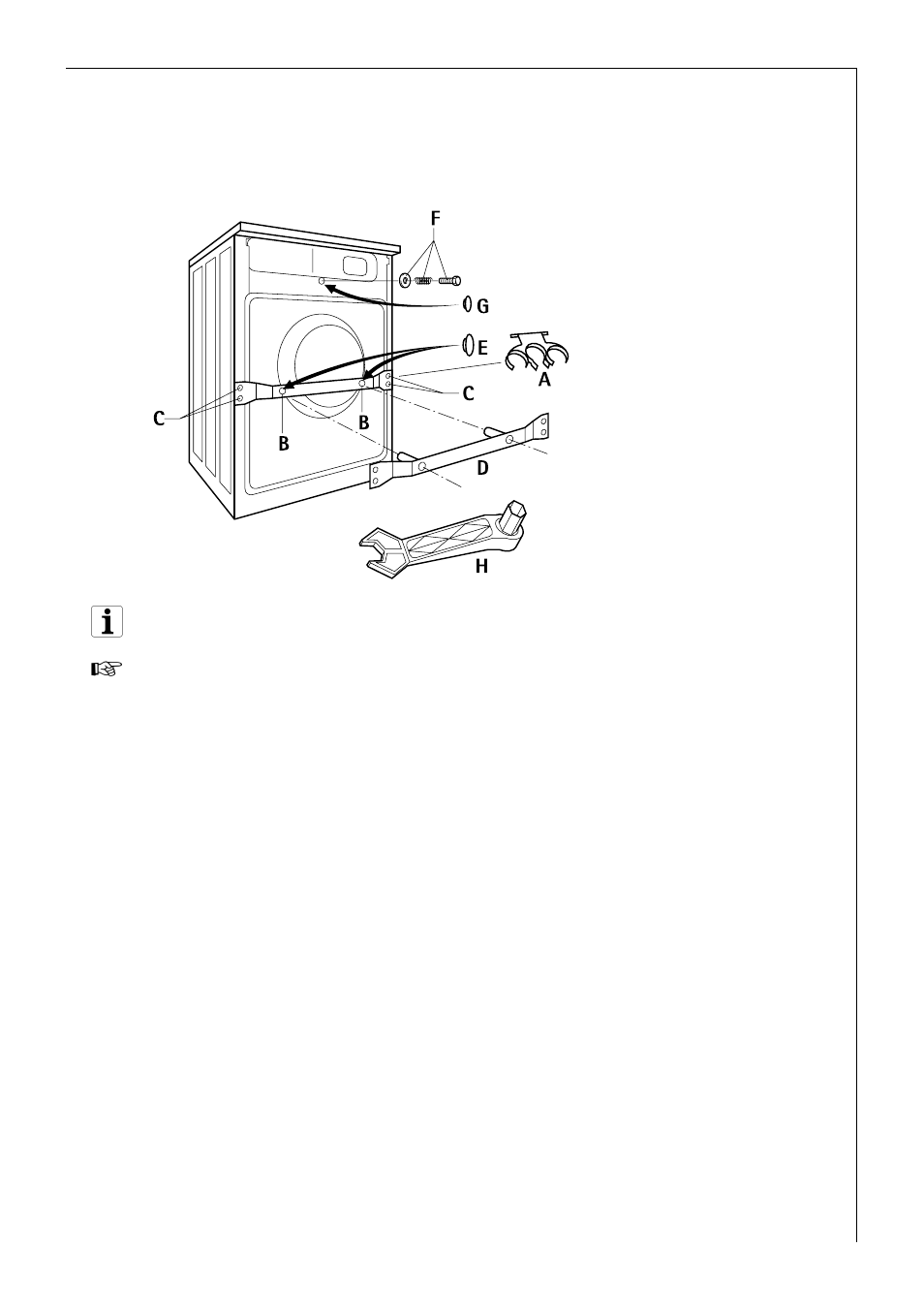 Removing transit packaging | AEG 72620 User Manual | Page 43 / 52