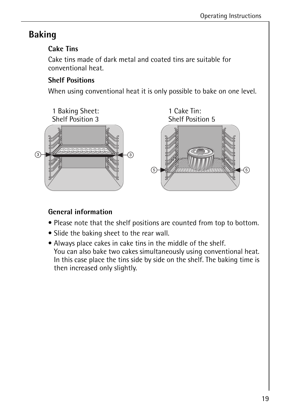 Baking | AEG COMPETENCE 2003 F User Manual | Page 19 / 40