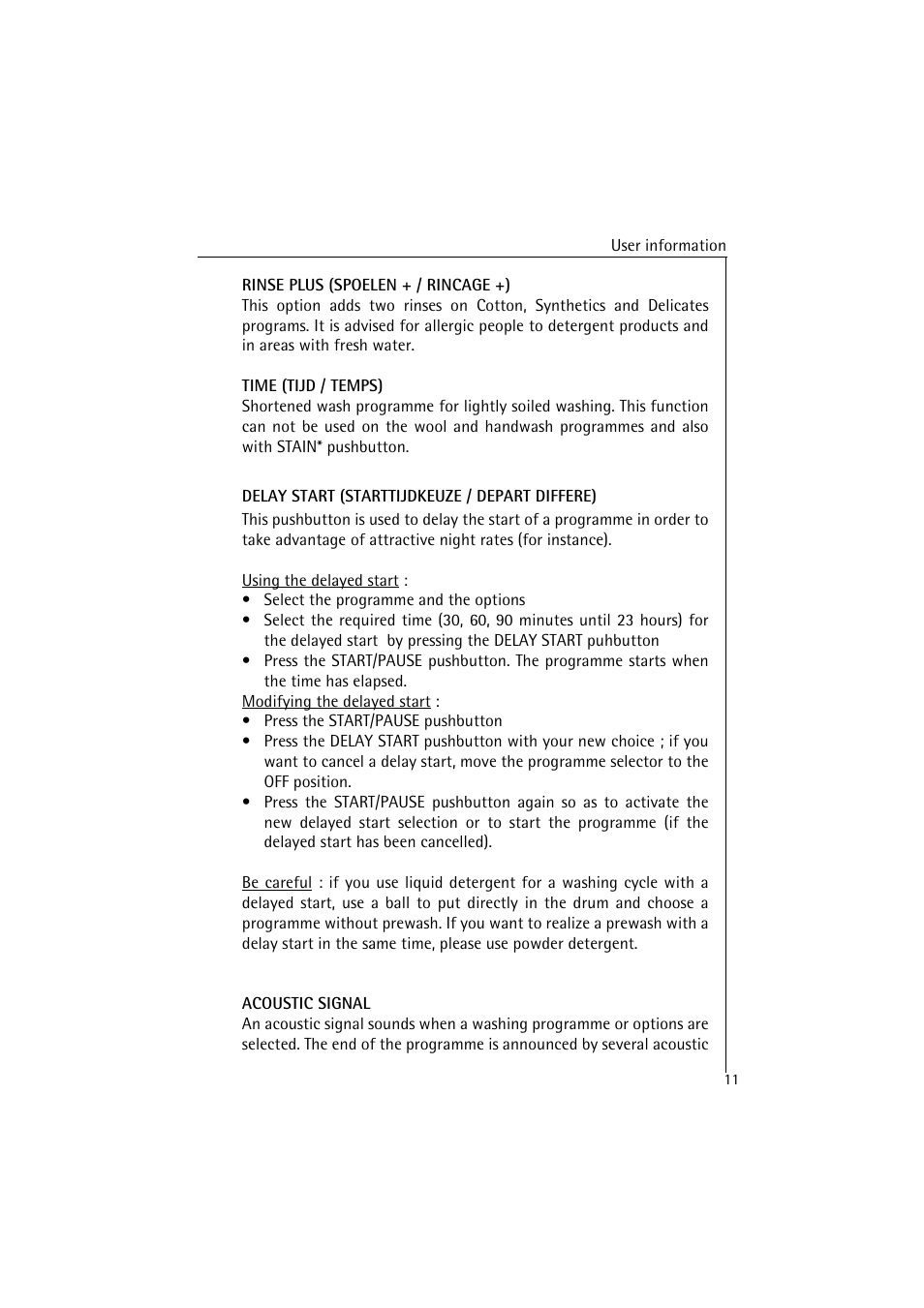AEG LAVAMAT 47380 User Manual | Page 11 / 36
