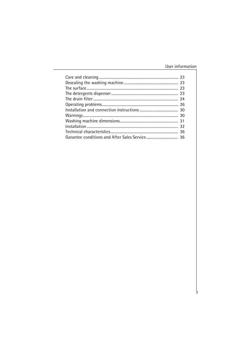 AEG LAVAMAT 47380 User Manual | Page 3 / 36