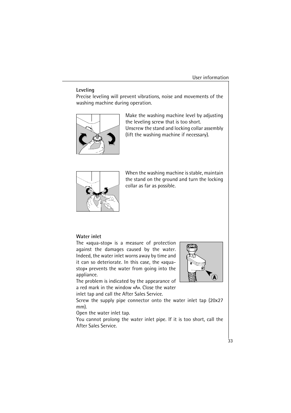AEG LAVAMAT 47380 User Manual | Page 33 / 36