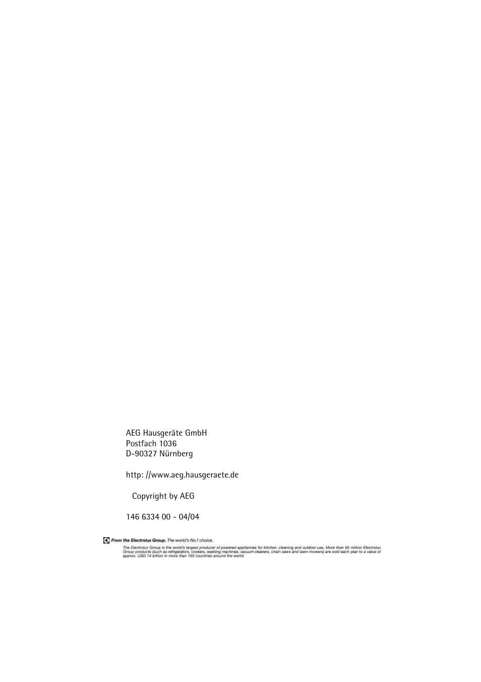 AEG LAVAMAT 47380 User Manual | Page 36 / 36