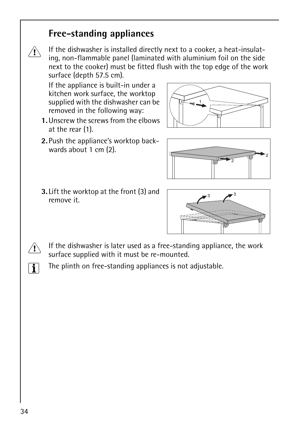 AEG FAVORIT 40730 User Manual | Page 34 / 44