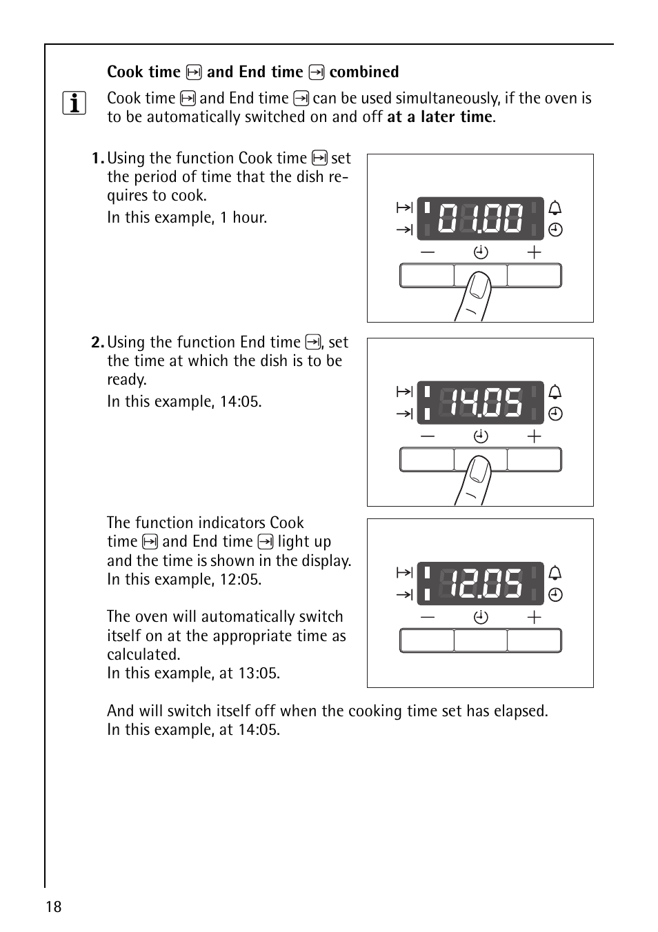 AEG COMPETENCE B1180-4 User Manual | Page 18 / 44