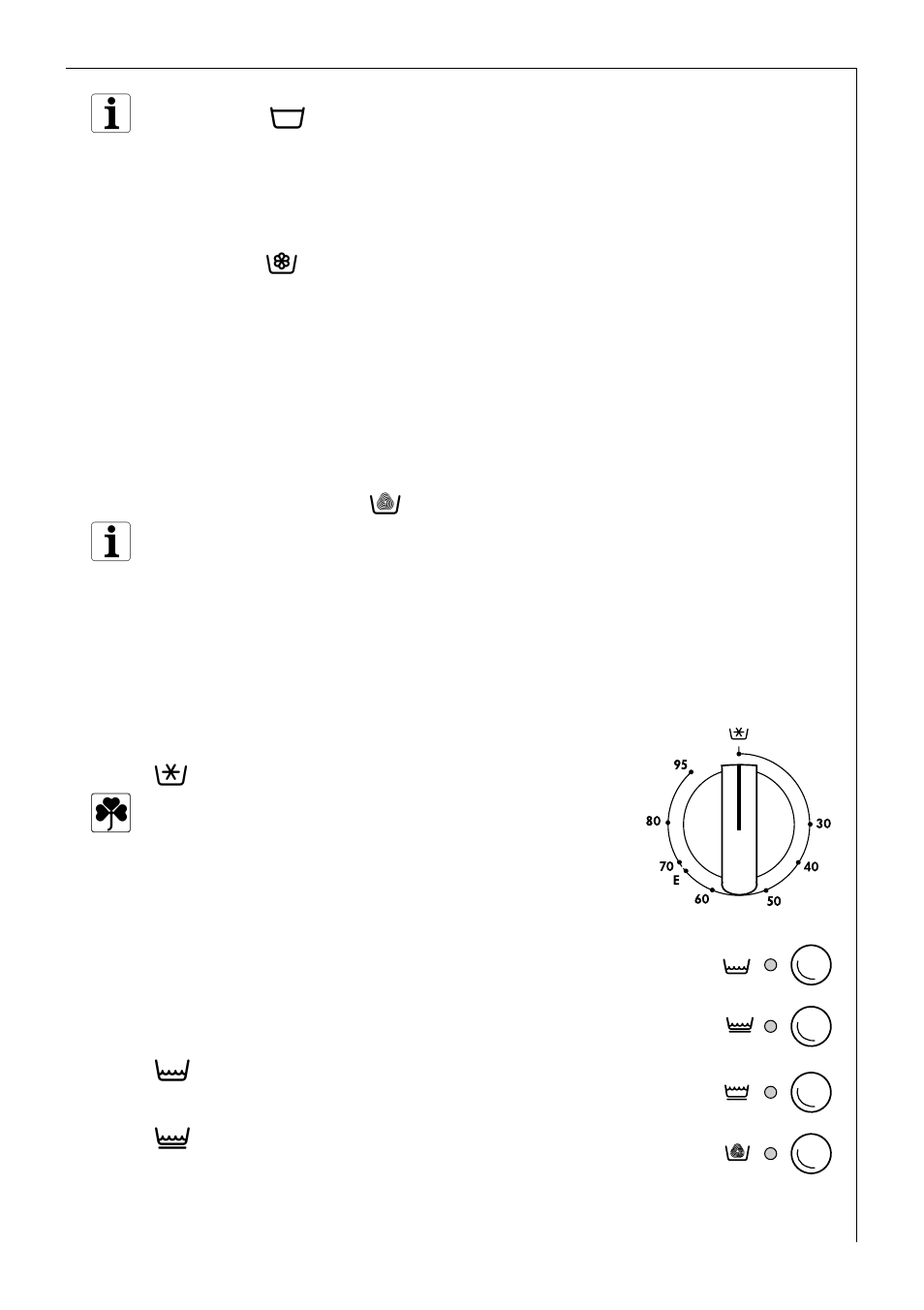 Temperature selector, Washing type button | AEG LAVAMAT 60300 User Manual | Page 11 / 48