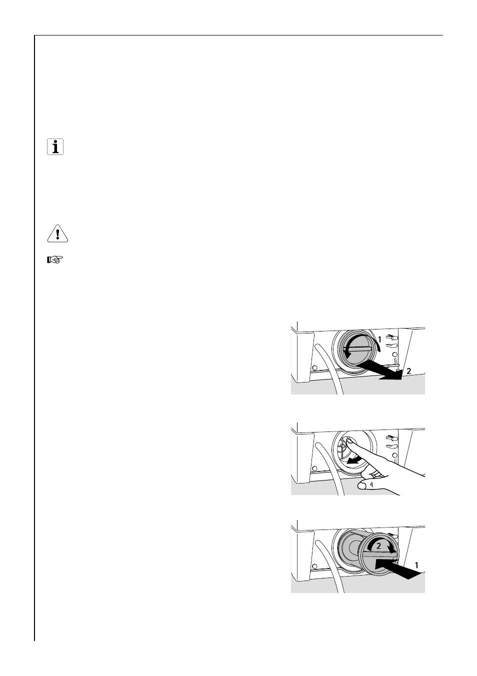Clean the circulating pump | AEG LAVAMAT 60300 User Manual | Page 32 / 48