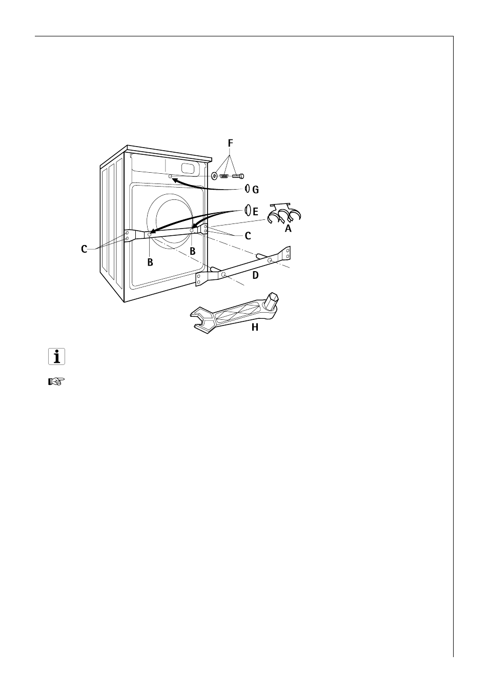 Remove transportation protection | AEG LAVAMAT 60300 User Manual | Page 37 / 48