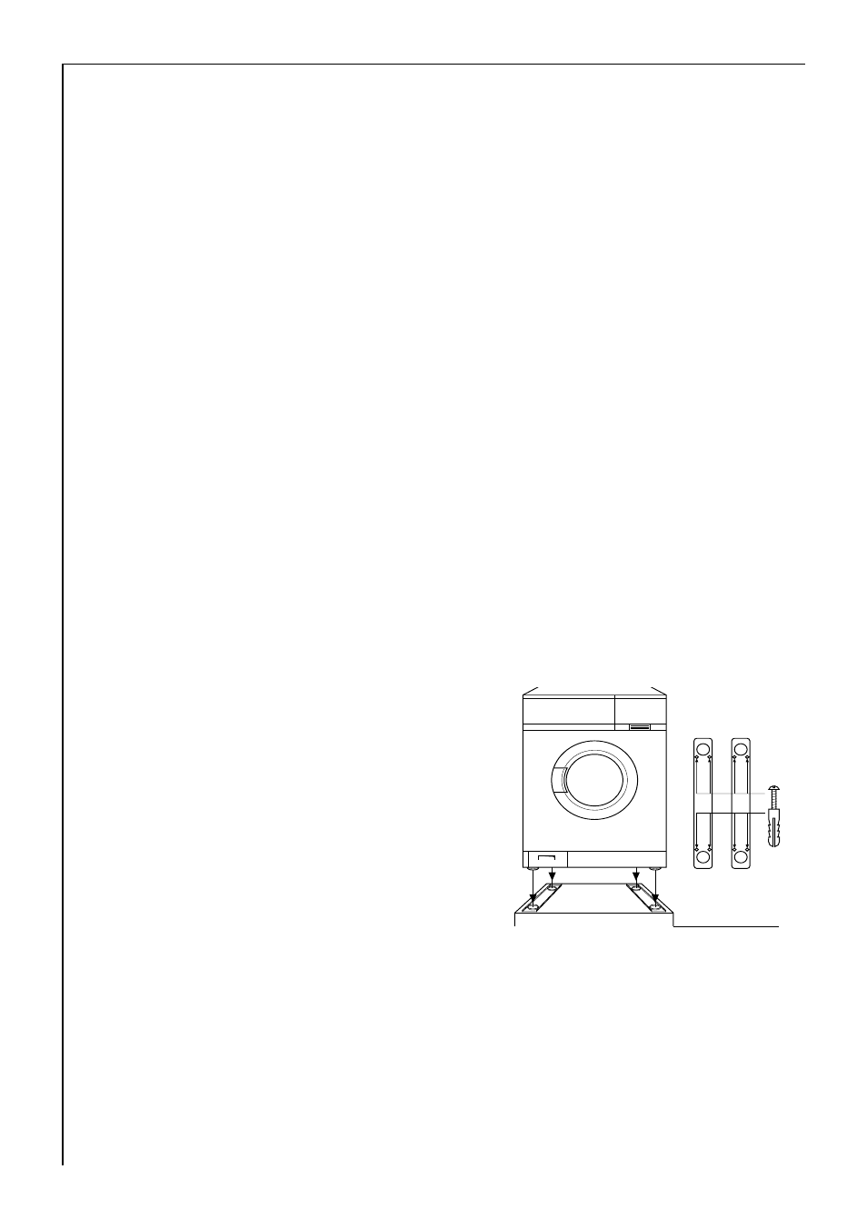 Prepare the installation place, Installation on a concrete base, Installation on vibrating floors | AEG LAVAMAT 60300 User Manual | Page 38 / 48