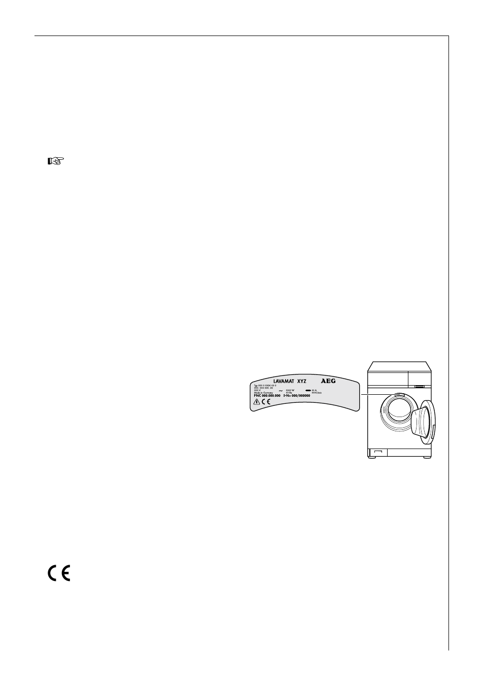 Power supply, Levelling on uneven floors | AEG LAVAMAT 60300 User Manual | Page 39 / 48