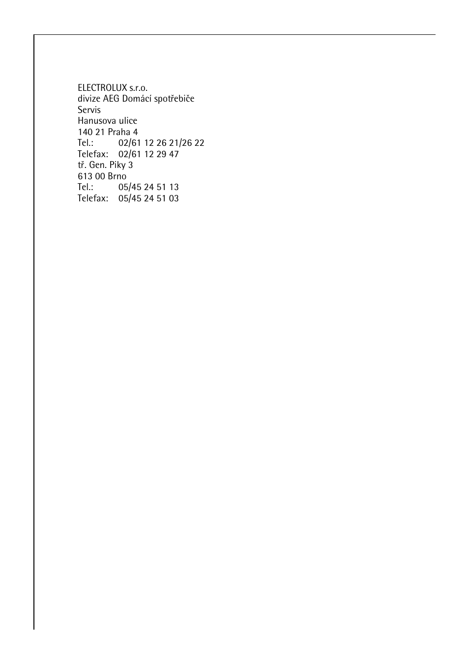 Service departments | AEG LAVAMAT 60300 User Manual | Page 44 / 48