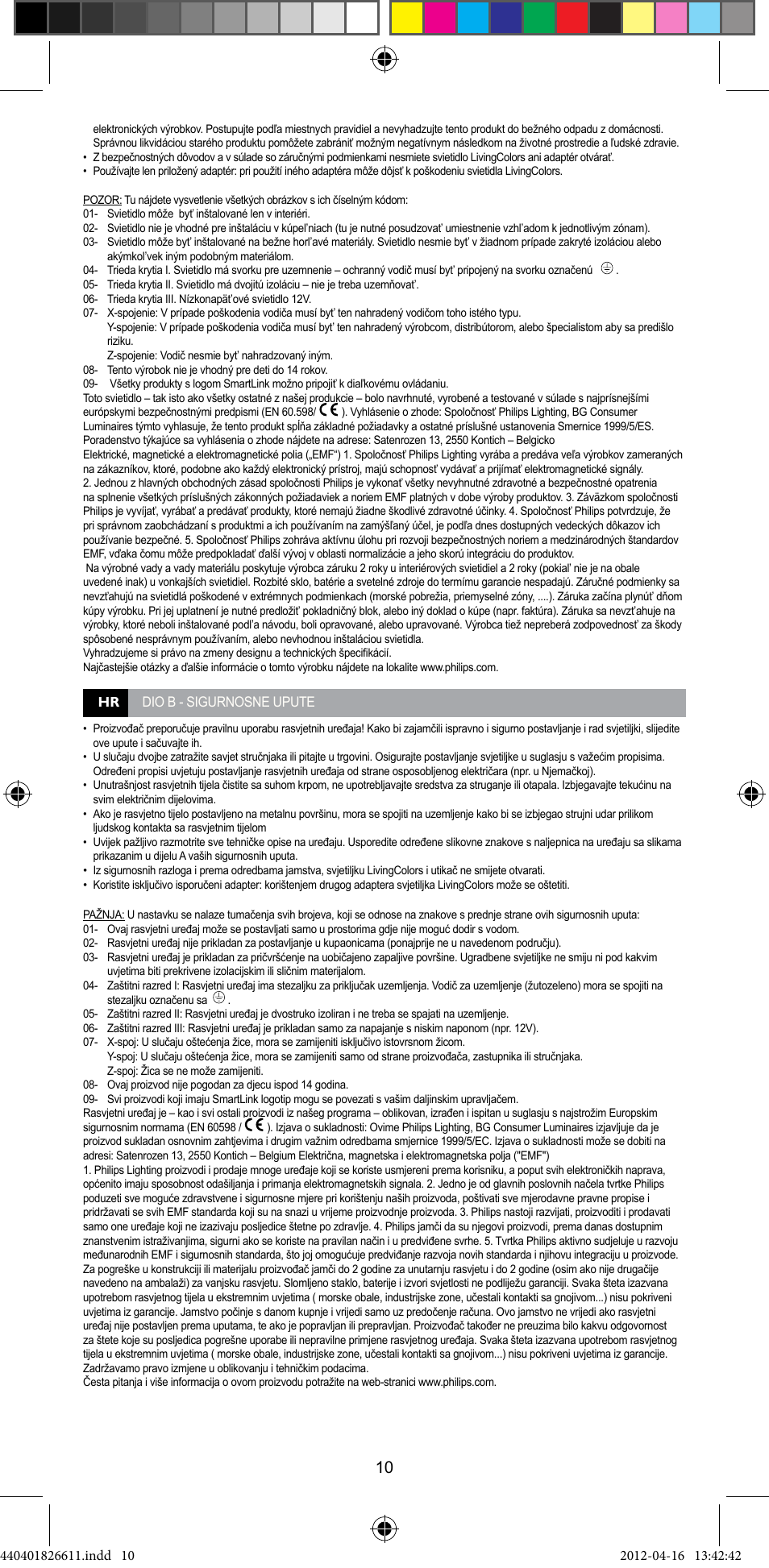 Philips LivingColors Lámpara de mesa User Manual | Page 12 / 22