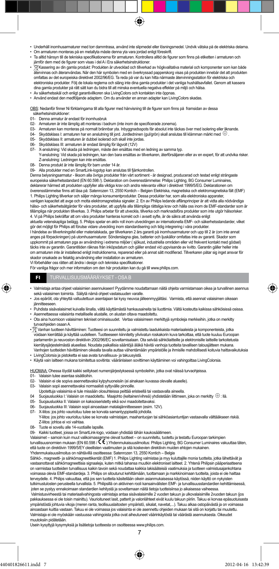 Philips LivingColors Lámpara de mesa User Manual | Page 9 / 22