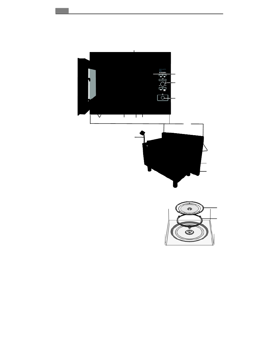 Appliance overview microwave oven & accessories | AEG MC2662E User Manual | Page 8 / 34