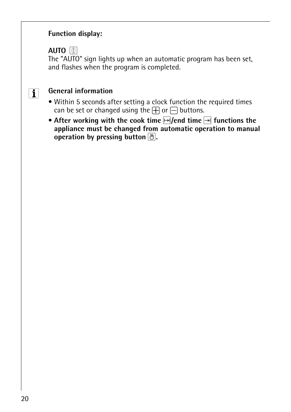 AEG COMPETENCE E4130-1 User Manual | Page 20 / 56