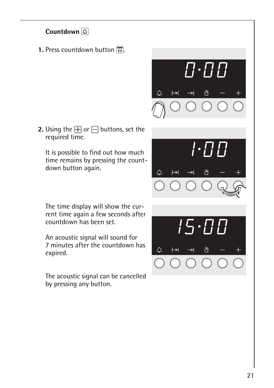 AEG COMPETENCE E4130-1 User Manual | Page 21 / 56