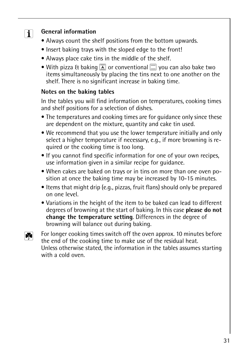 AEG COMPETENCE E4130-1 User Manual | Page 31 / 56