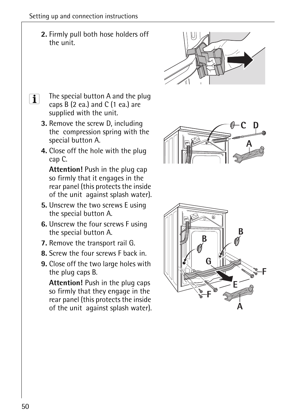 AEG LAVAMAT 86740 User Manual | Page 50 / 64