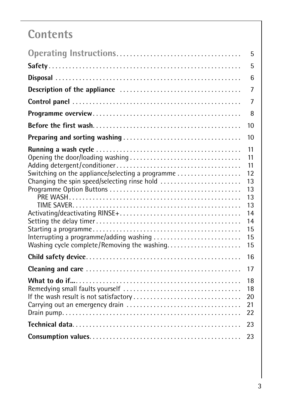 AEG LAVAMAT 52600 User Manual | Page 3 / 36
