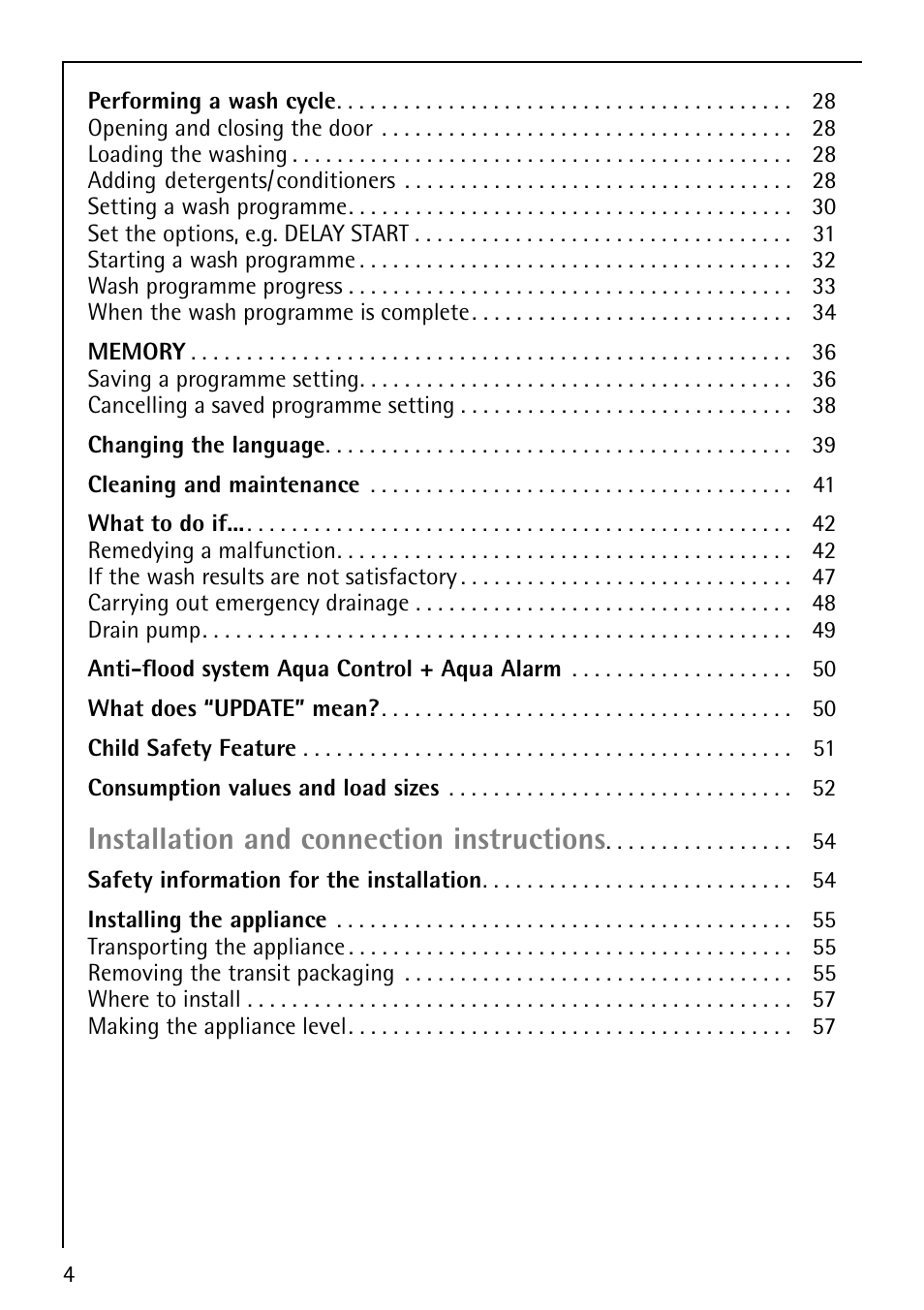 Installation and connection instructions | AEG LAVALOGIC 1600 User Manual | Page 4 / 68