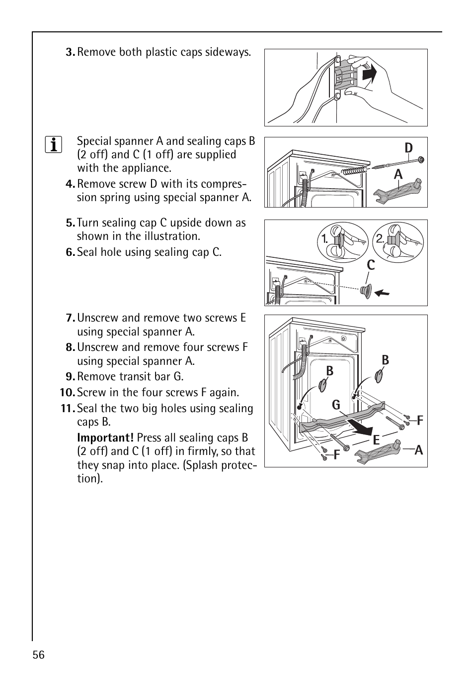 AEG LAVALOGIC 1600 User Manual | Page 56 / 68