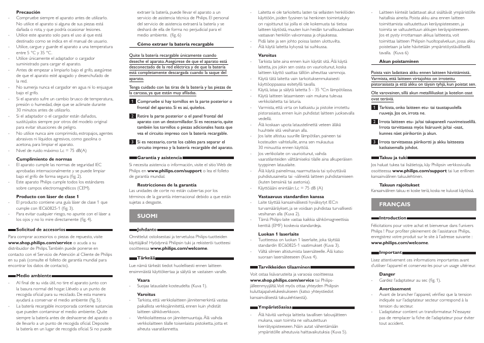 Philips BEARDTRIMMER Series 9000 barbero resistente al agua User Manual | Page 4 / 10