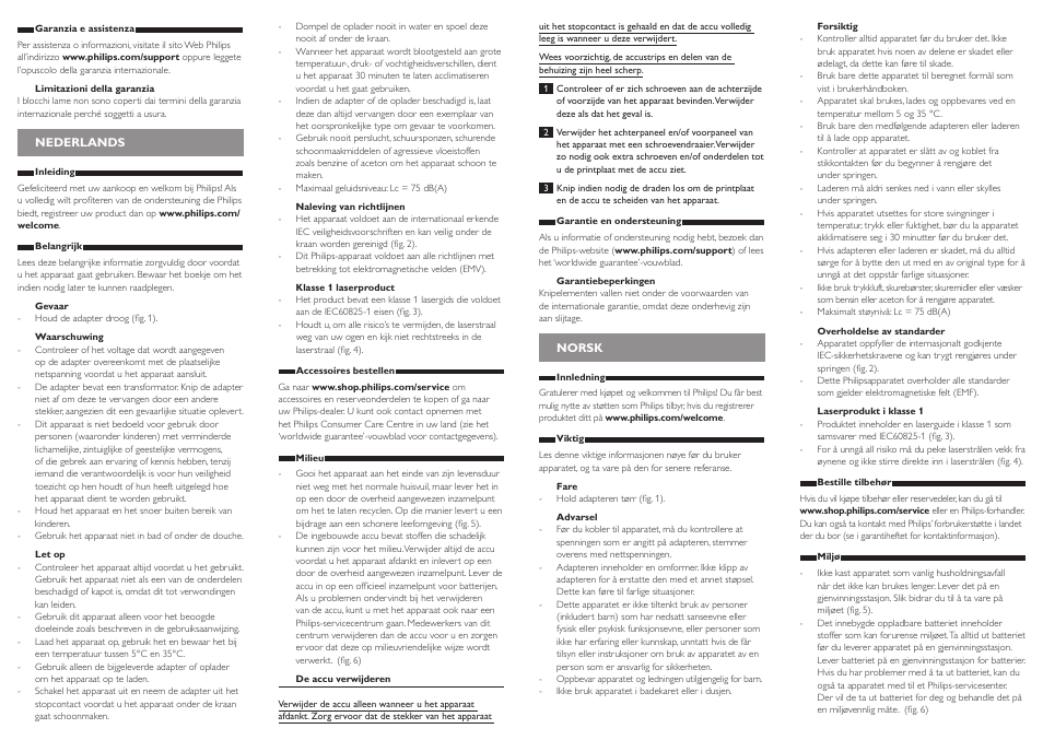 Philips BEARDTRIMMER Series 9000 barbero resistente al agua User Manual | Page 6 / 10