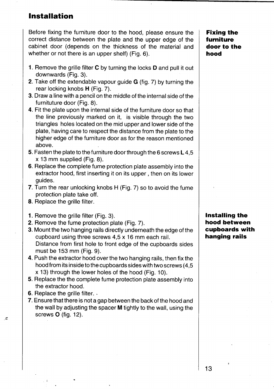 Installation | AEG 302D User Manual | Page 13 / 19