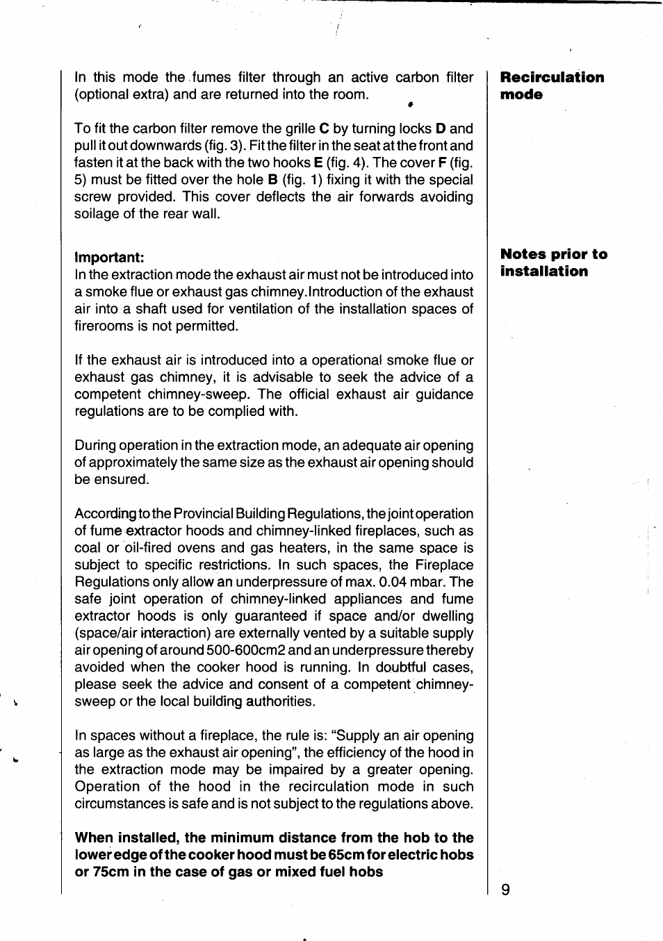 Important | AEG 302D User Manual | Page 9 / 19