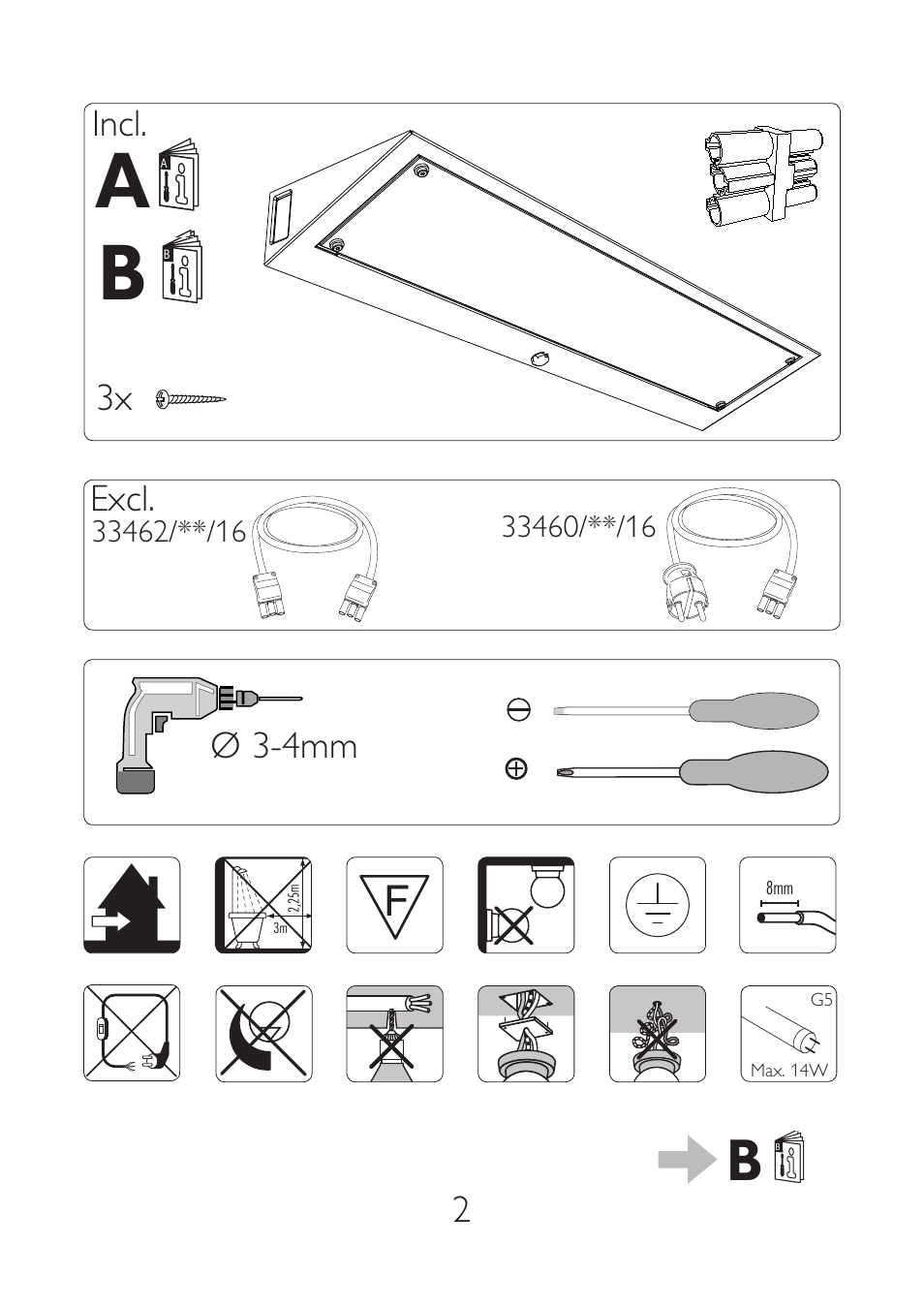 Philips myKitchen Luz para debajo de los armarios User Manual | Page 2 / 20