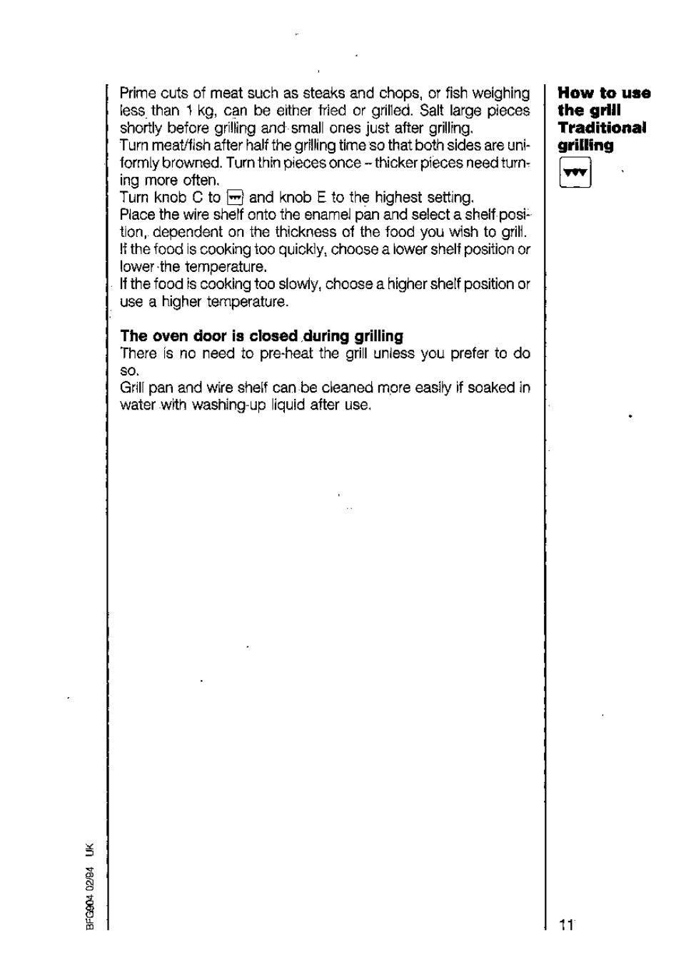 AEG COMPETENCE 2040 B User Manual | Page 11 / 20