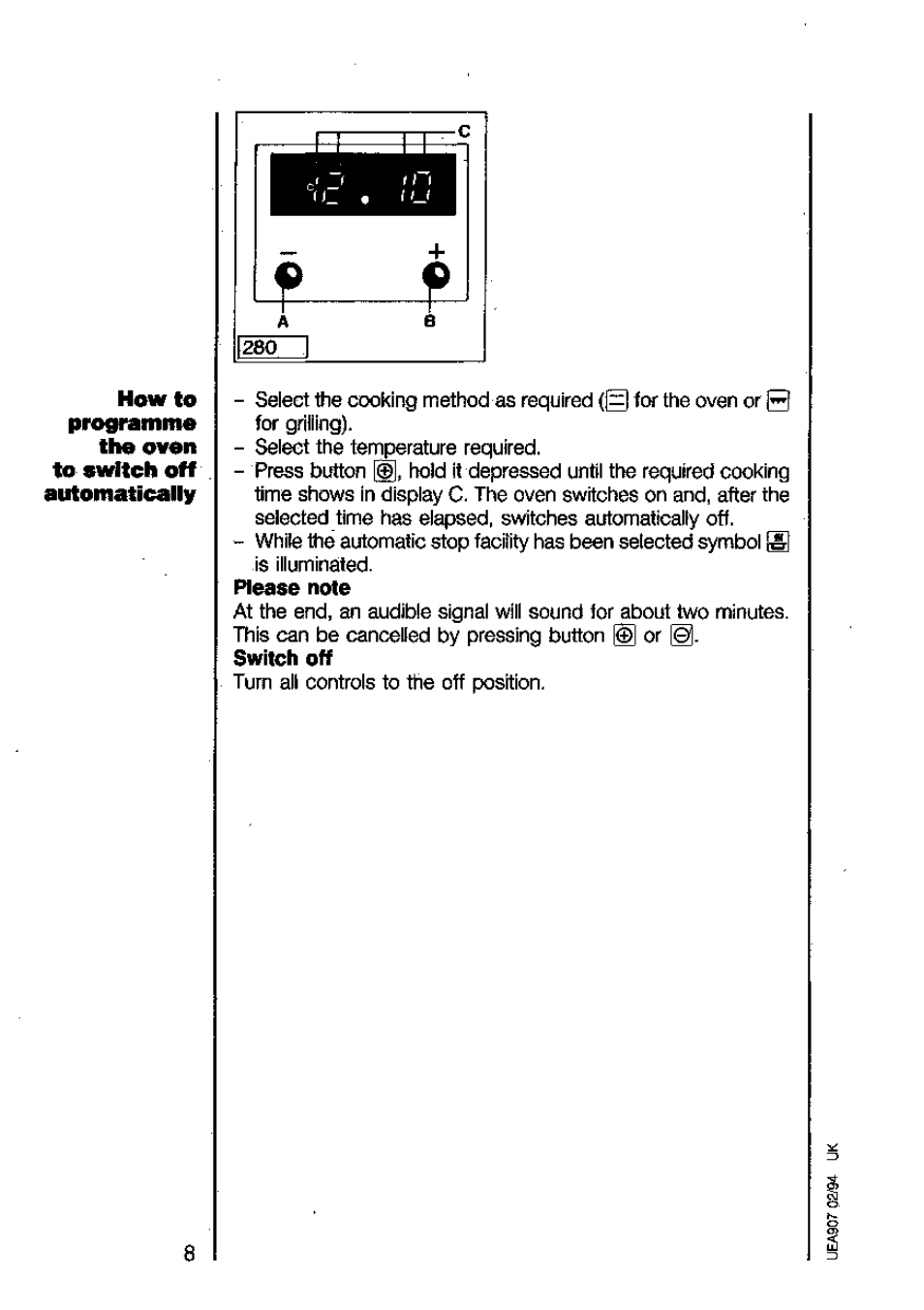 AEG COMPETENCE 2040 B User Manual | Page 8 / 20