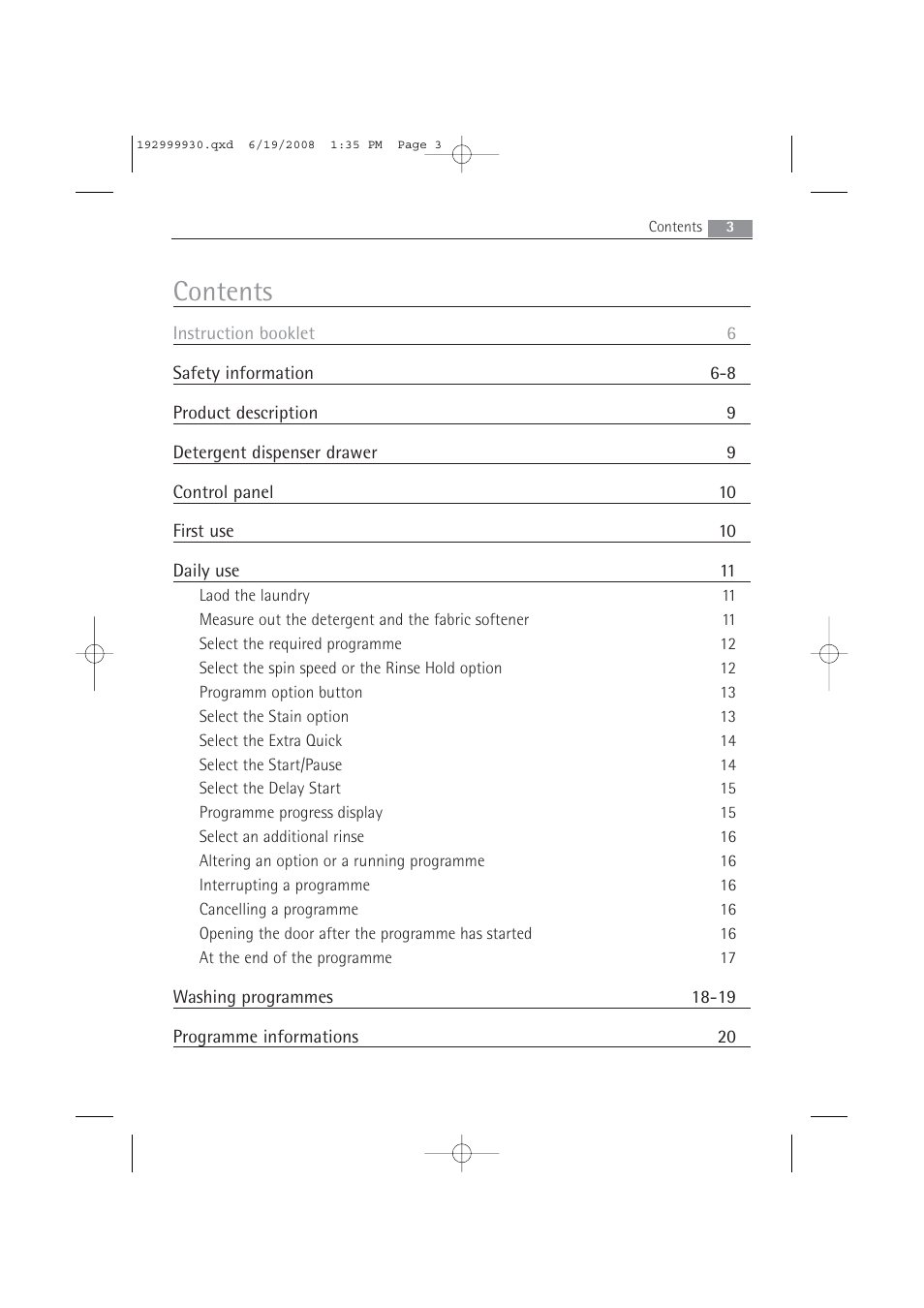 AEG 52840 User Manual | Page 3 / 46