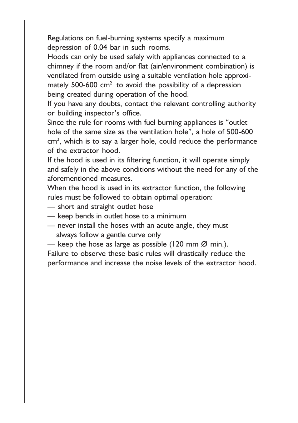 AEG EXTRACTORHOOD 125 D User Manual | Page 8 / 20