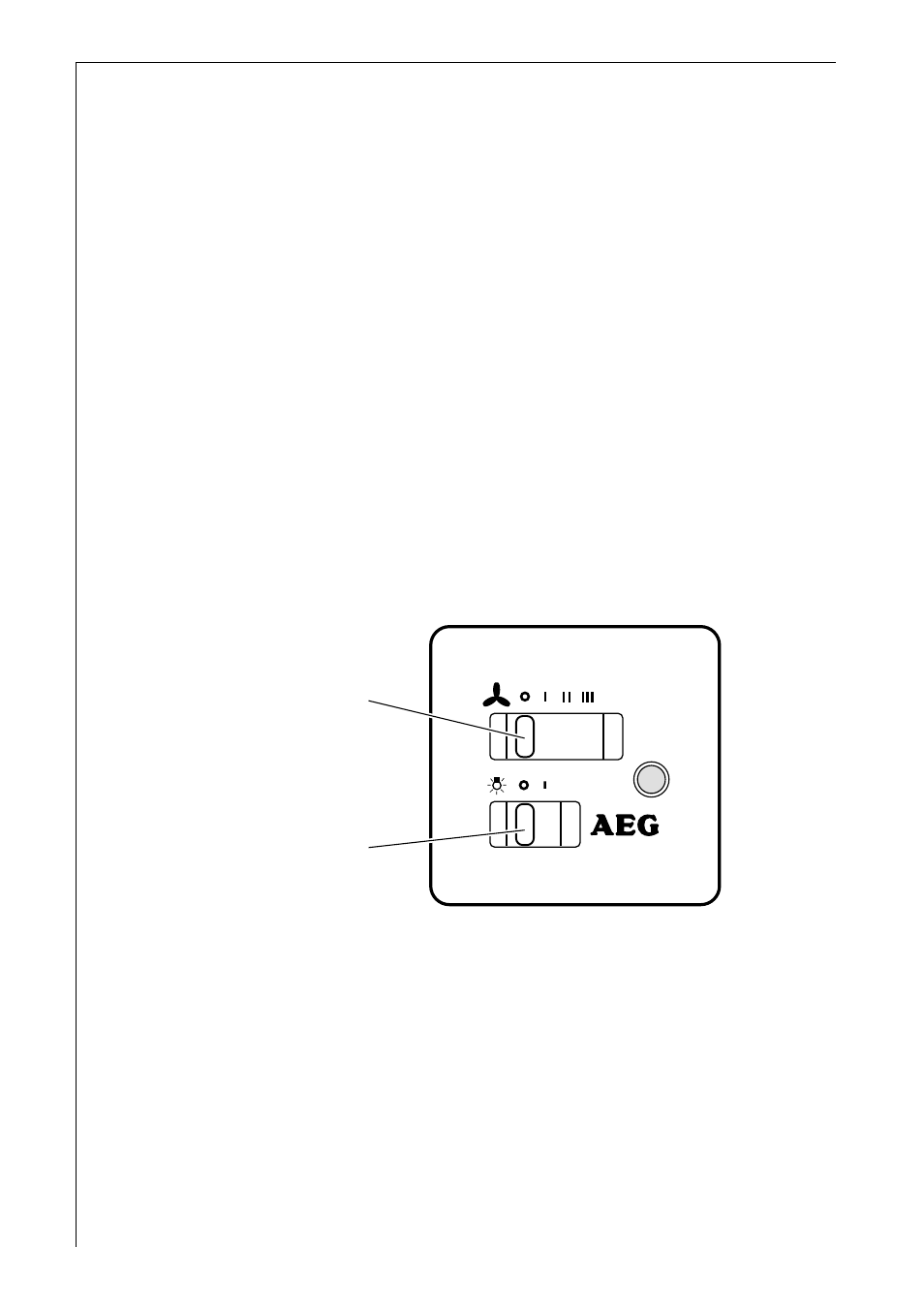 Control panel | AEG DE 3160 User Manual | Page 7 / 19