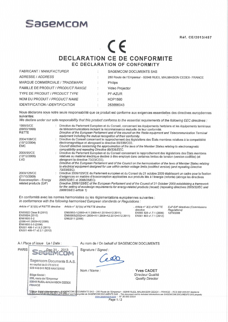 Philips Proyector LED inteligente Screeneo User Manual | 3 pages