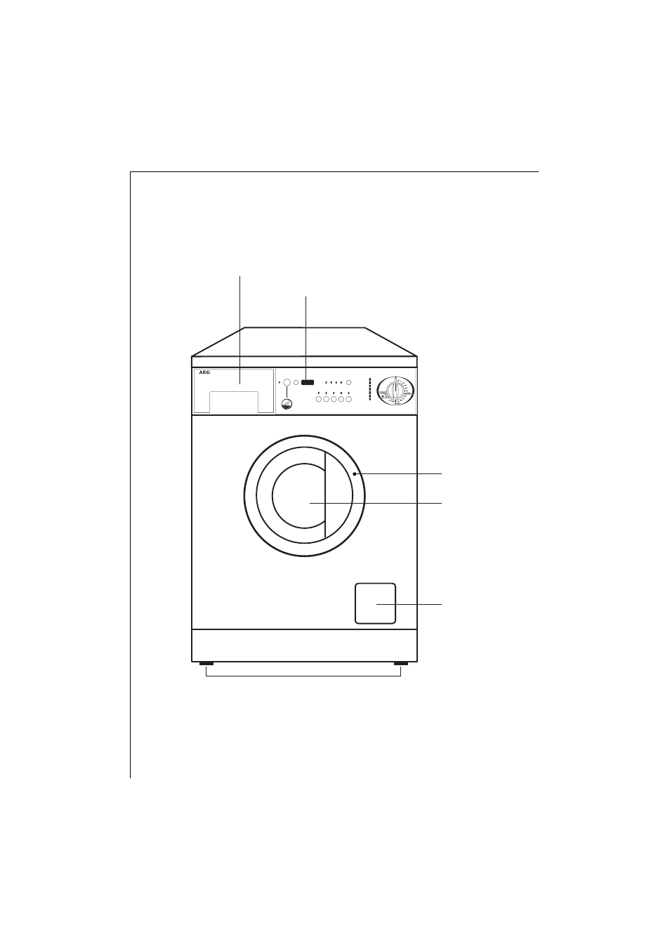 Description of the appliance, Front view | AEG LAVAMAT 135 EL User Manual | Page 10 / 43