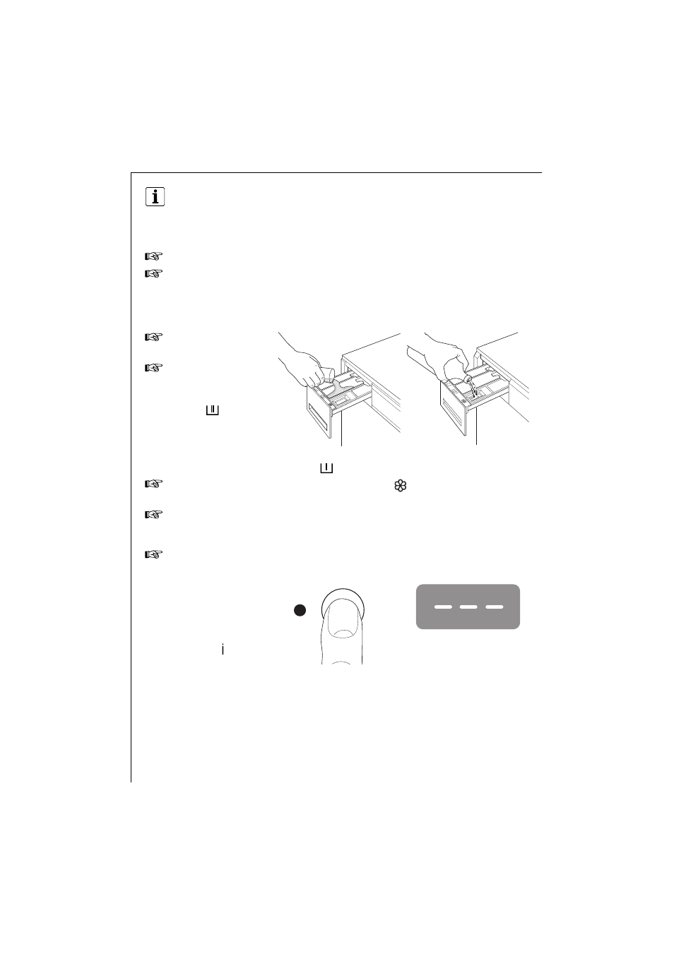 How to wash, Load the laundry, Add detergent and additive | Switching the machine on | AEG LAVAMAT 135 EL User Manual | Page 22 / 43