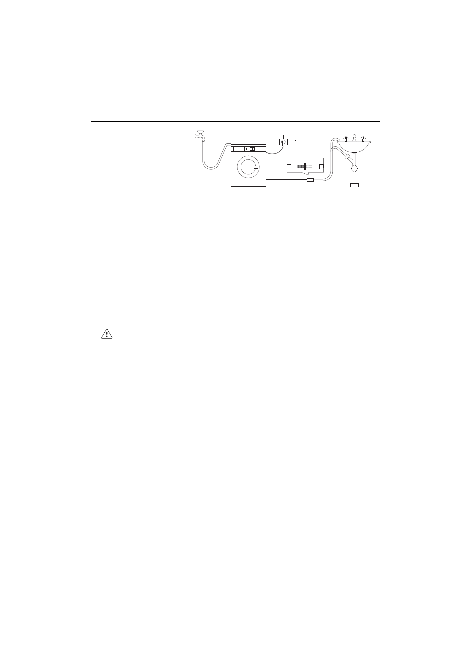 Electrical connection, Permanent connection | AEG LAVAMAT 135 EL User Manual | Page 42 / 43